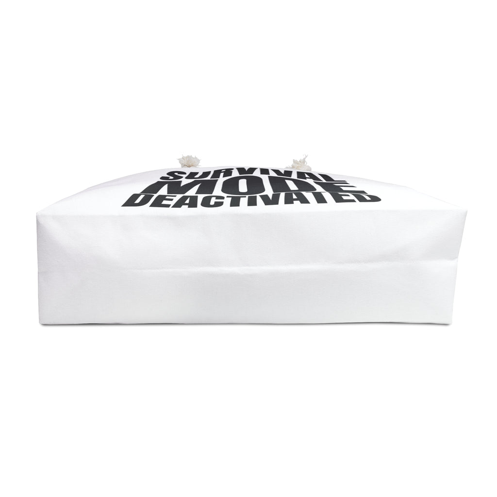 Weekender Bag — “Survival Mode Deactivated” Canvas Tote for Travel & Relaxation
